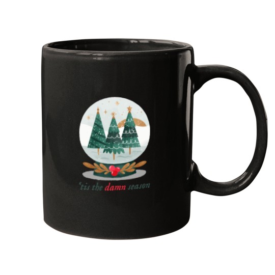 Discover 'Tis-The-Damn-Season-Snow-Globe T-Shirt Mugs