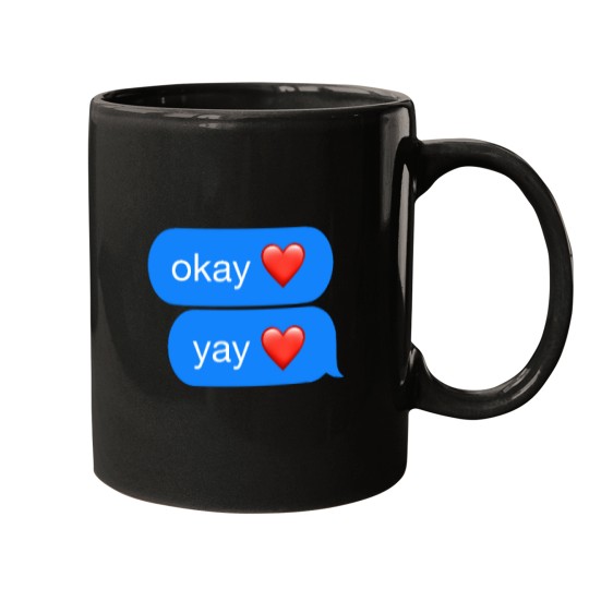 Discover Okay Yay memes Okay Yay heart Classic Mugs