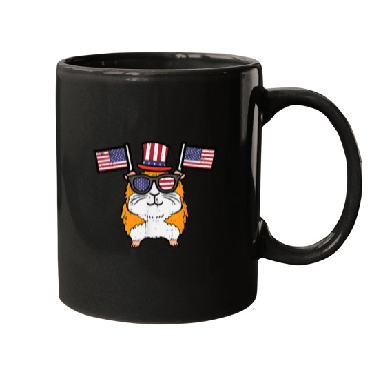Discover 4th July Guinea Pig US Flag Patriot Boys Girls K Mugs