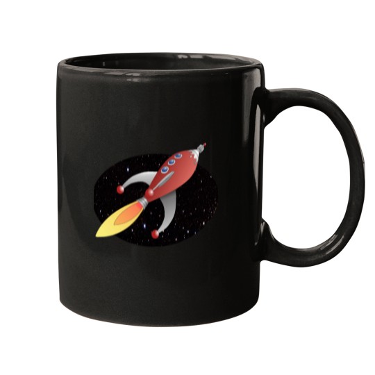 Discover Cartoon rockets - spaces travel Classic Mugs