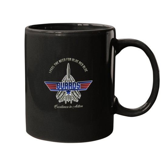 Discover I feel the Need for Blue Red Blue' (GUARDS Top guns Parody) Classic Mugs