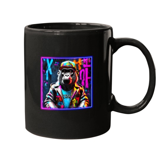 Discover Graffiti Style Baby Gorilla (1) T-Shirt Mugs