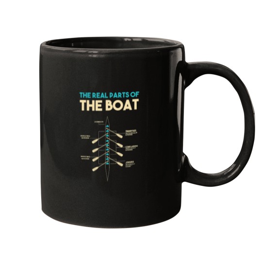 Discover Funny The Real Parts Of The Boat Rowers Paddles Rowing Mugs