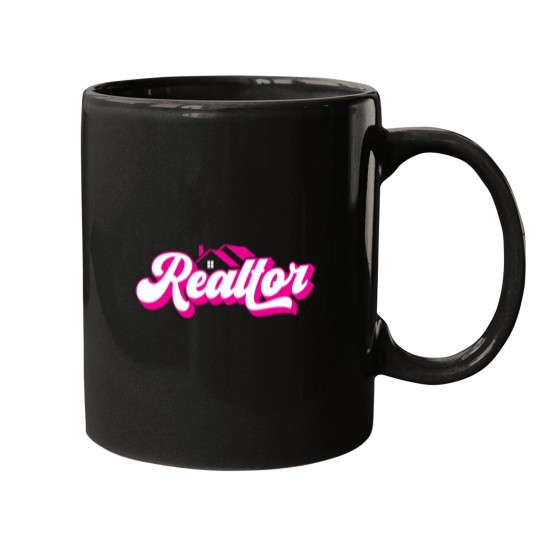 Discover Real Estate Agent Women's Pink Realtor Mugs