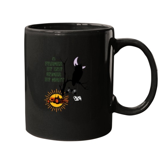 Discover a farmer by day gamer by night, farmer game Olive Loaf with Pimento Oversized Mugs