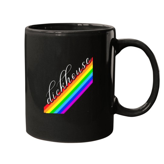 Discover DickhouseDickhouse ProductionsChalk Paintsliding Rainbow Who Deyyyyyyyyy Mugs