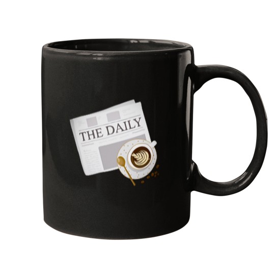 Discover Morning Bliss Newspaper &amp_ Coffee Delight Having Coffee, this morning, With her. Mugs