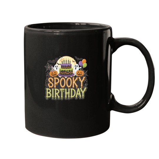 Discover Happy Spooky Birthday Mugs
