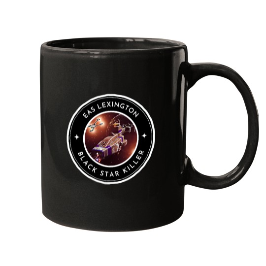 Discover Eas Lexington - Black Star Killer - White - Sci-Fi - B5 Wonka Bar Poster Mugs