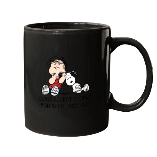 Discover Linus Comforted With Snoopy's Ear Mugs