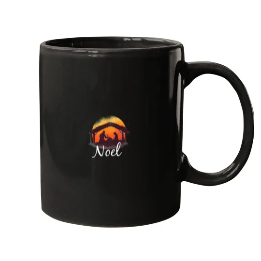 Discover Noel - Christmas Advent Nativity Scene North Star Mugs