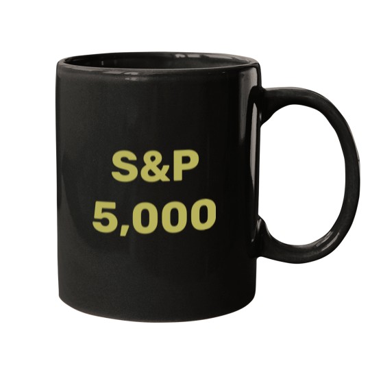Discover S&P 5,000 Level Stock Market Index Celebration Mugs