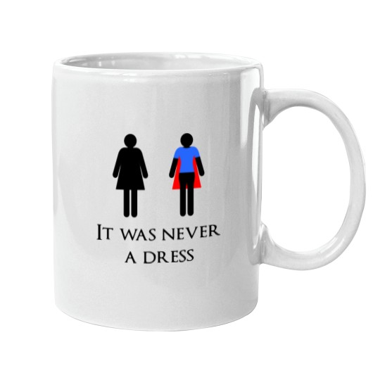 Discover It was never a dress Mugs