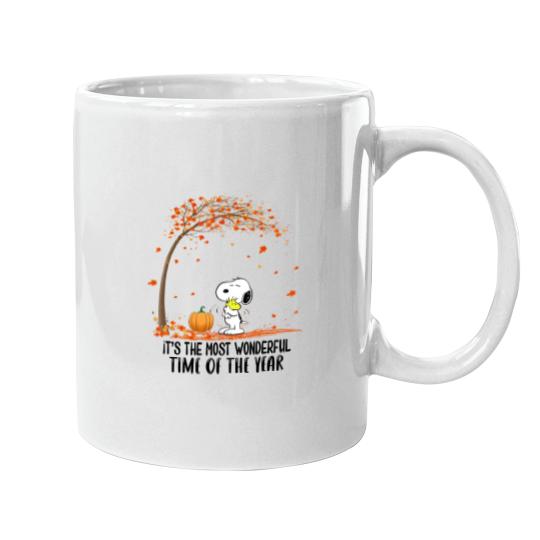 Discover Fall Snoopy Dog Mugs, Thanksgiving Snoopy Dog Mugs
