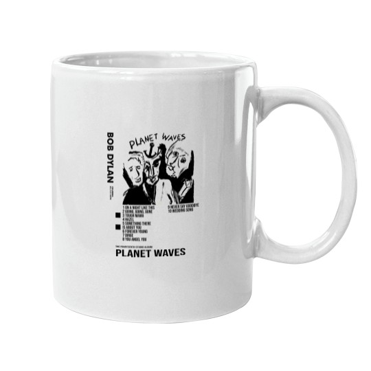 Discover Bob Dylan - Planet Waves Album Poster Mugs