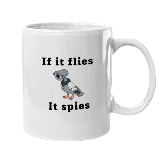 Discover if it flies, it spies Mugs