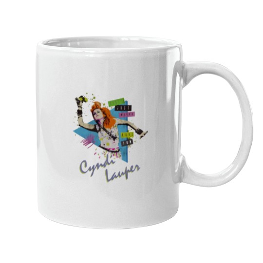 Discover Vintage Cyndi Lauper Girls Just Wanna Have Fun Mugs 80S Music Mugs