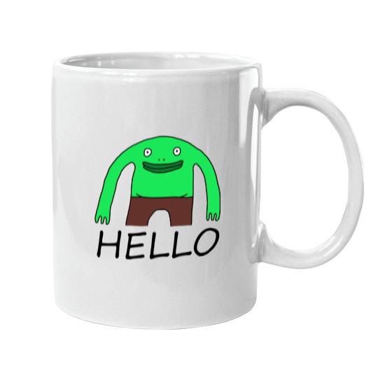 Discover Smiling friends Mr Frog sticker Sticker Mugs