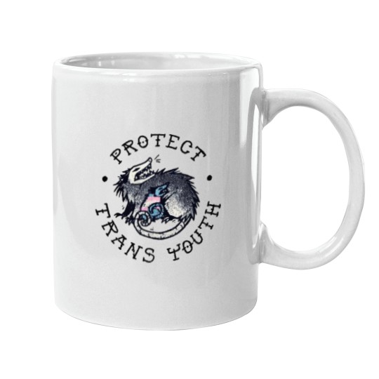 Discover Protect Trans Youth Possum Support Trangender LGBT Pride Mugs