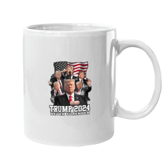 Discover President Donald J Trump 2024 Never Surrender Mugs