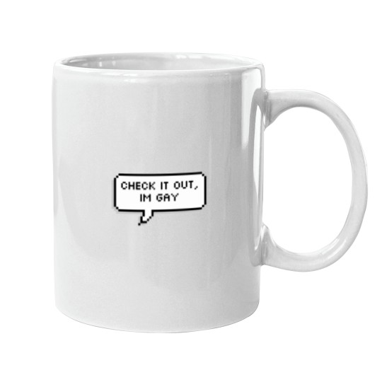 Discover Check it out I’m gay (Ragh Barkrock) Mugs