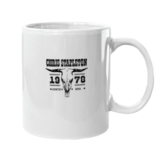 Discover Chris Stapleton ESTD 1978 Mugs, Chris Stapleton Bullhead