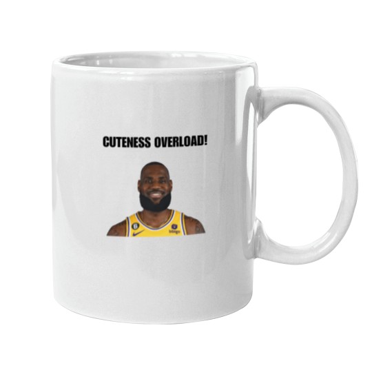 Discover My Glorious King LeBron James Cuteness Overload Mugs - Perfect for Basketball Fans