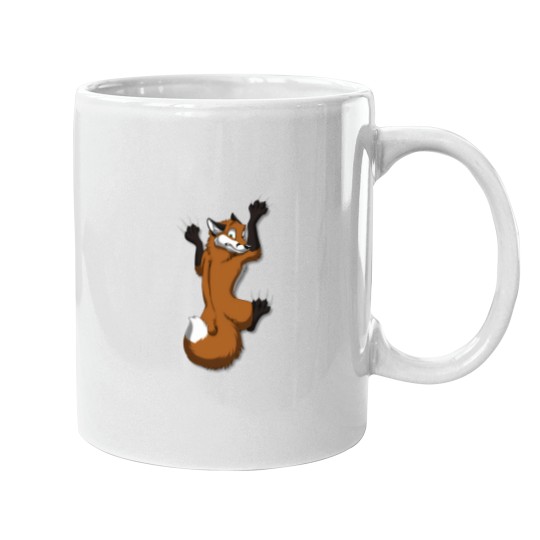 Discover Clinging Red Fox Mugs