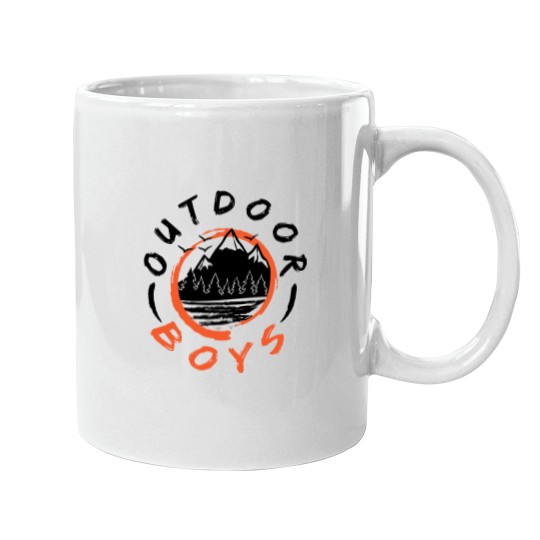 Discover Outdoor Boys Logo Men's Mugs