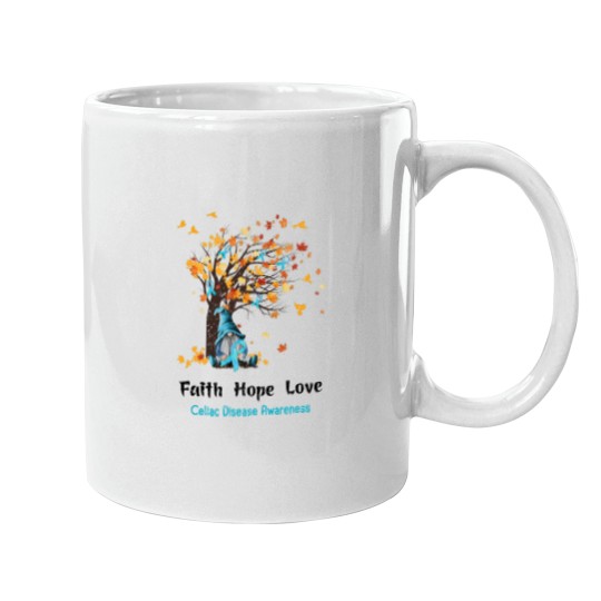 Discover Celiac Disease Awareness Faith Hope Love Mugs