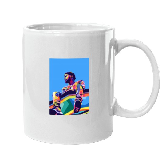 Discover J Cole Wpap Pop Art - J Cole - Mugs