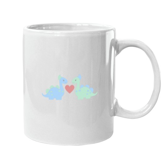 Discover Cute Baby Dinosaur Pastels (2).png Mugs