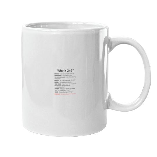 Discover What's 2+2 Funny CPA Certified Public Accountant Accounting Pun Jokes Mugs