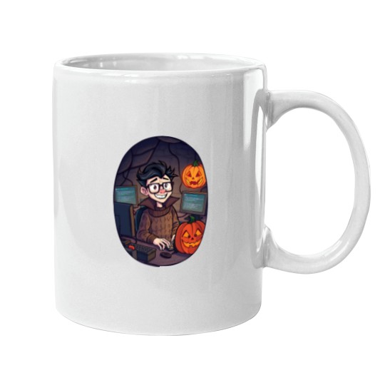 Discover halloweens computer Geek 2 Mugs