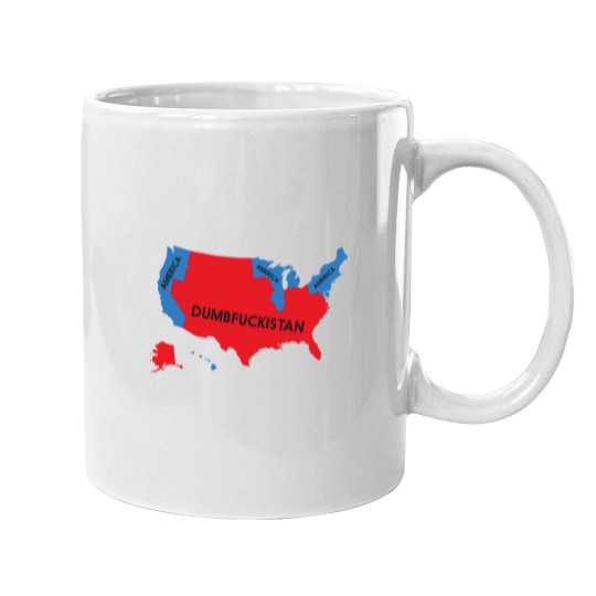 Discover Dumbfuckistan map Mugs