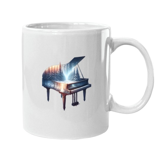 Discover Winter Melody A Piano that Resonates with Nature Active Mugs