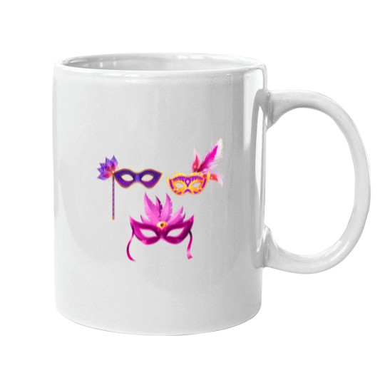 Discover Venice Carnival Mask Brazilian Carnival Mardi Gras in New Orleans Mugs
