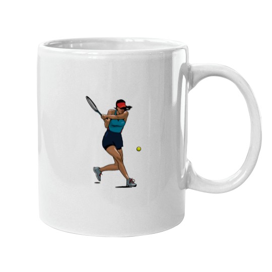 Discover Woman Tennis Player Mugs