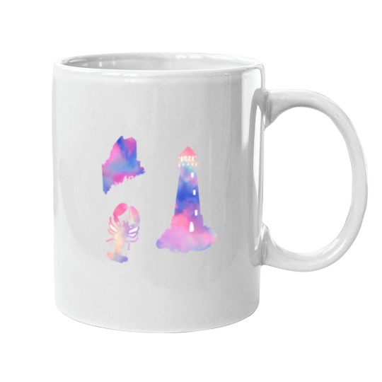 Discover rainbows States of Maine  Pack Mugs