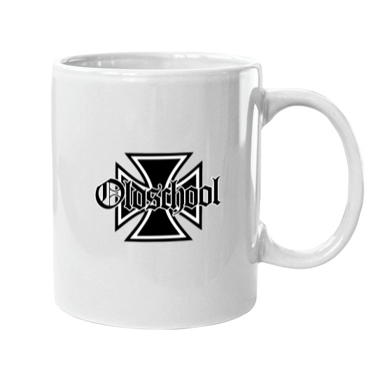 Discover Old School Text Mugs