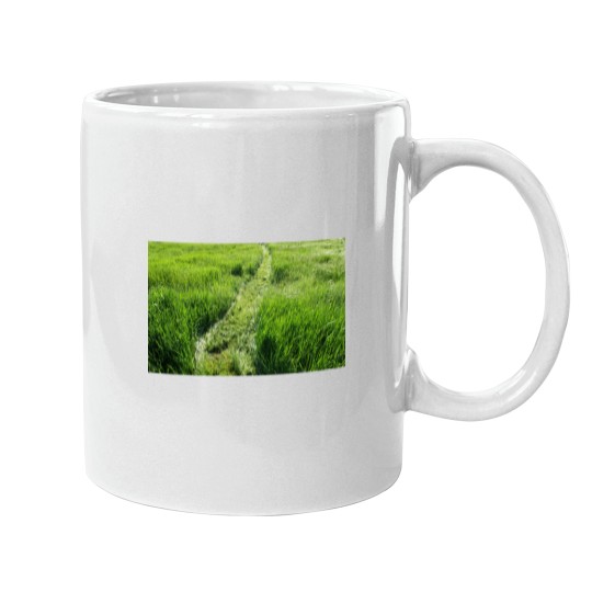 Discover Beautiful Greens grass field Long -2 Mugs