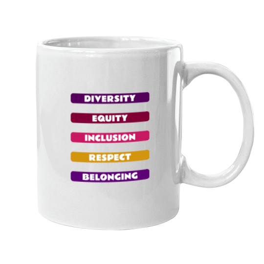 Discover Diversity Equity Inclusion Respect Belonging Pack Mugs