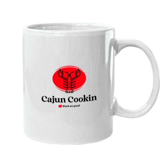 Discover Cajun cooking shuck em Goods for a cajun cook Mugs