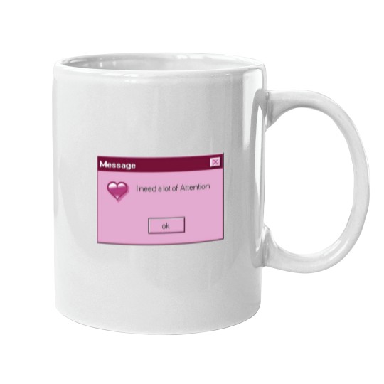 Discover I need Attention Premium Scoop Mugs