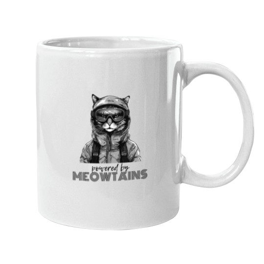 Discover Meowtains Are Calling Cat Mugs