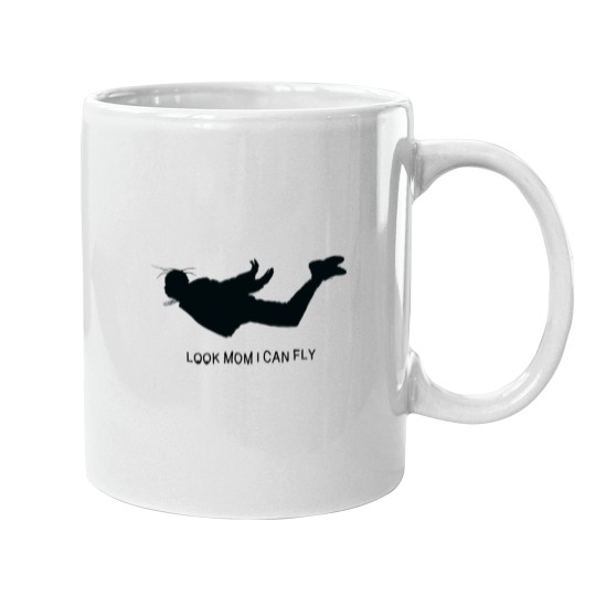 Discover Look mom I can fly Mugs