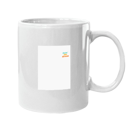 Discover Livin' the Dream Retro Logo Mugs