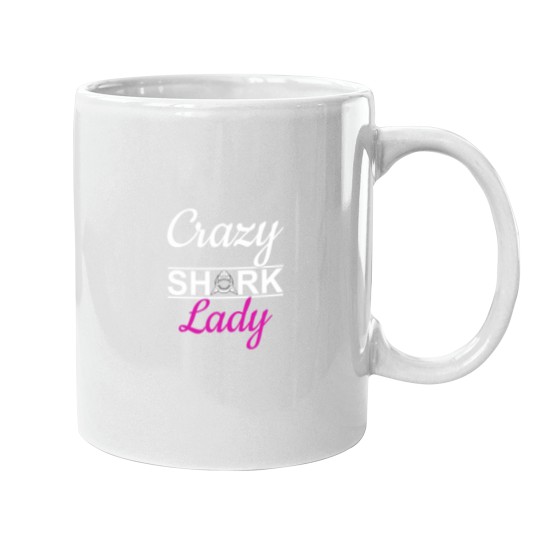 Discover crazys sharks Lady Mugs