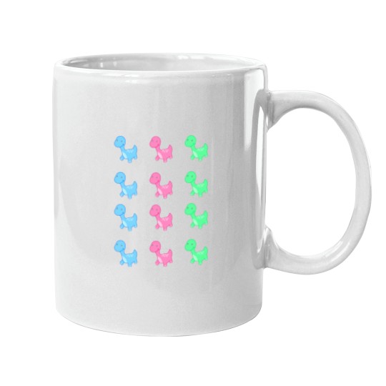 Discover Cute Dinosaur Set Mugs
