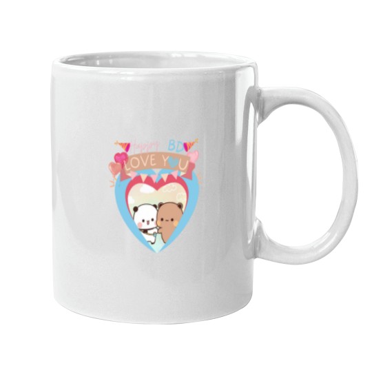 Discover BUBU DUDU PANDA BEAR loves HAPPY BIRTHDAY 2024 Mugs
